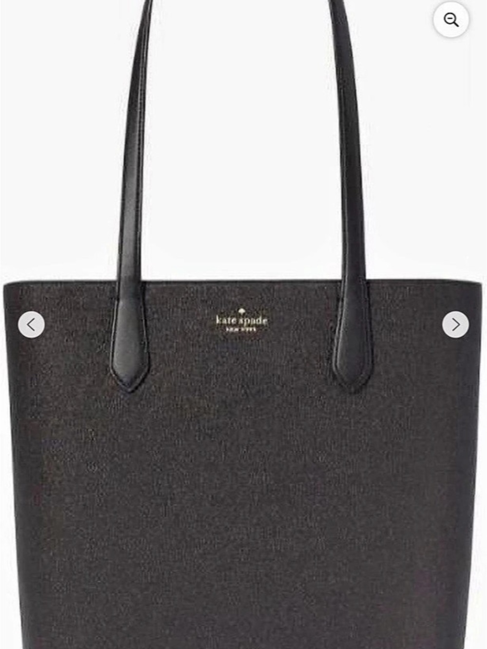 Kate Spade Black Glitter Large Tote NWT